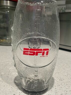 ESPN Monday Night Football-Shaped Glass